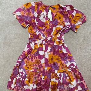 Anthropologie Dress size medium Orange Mot